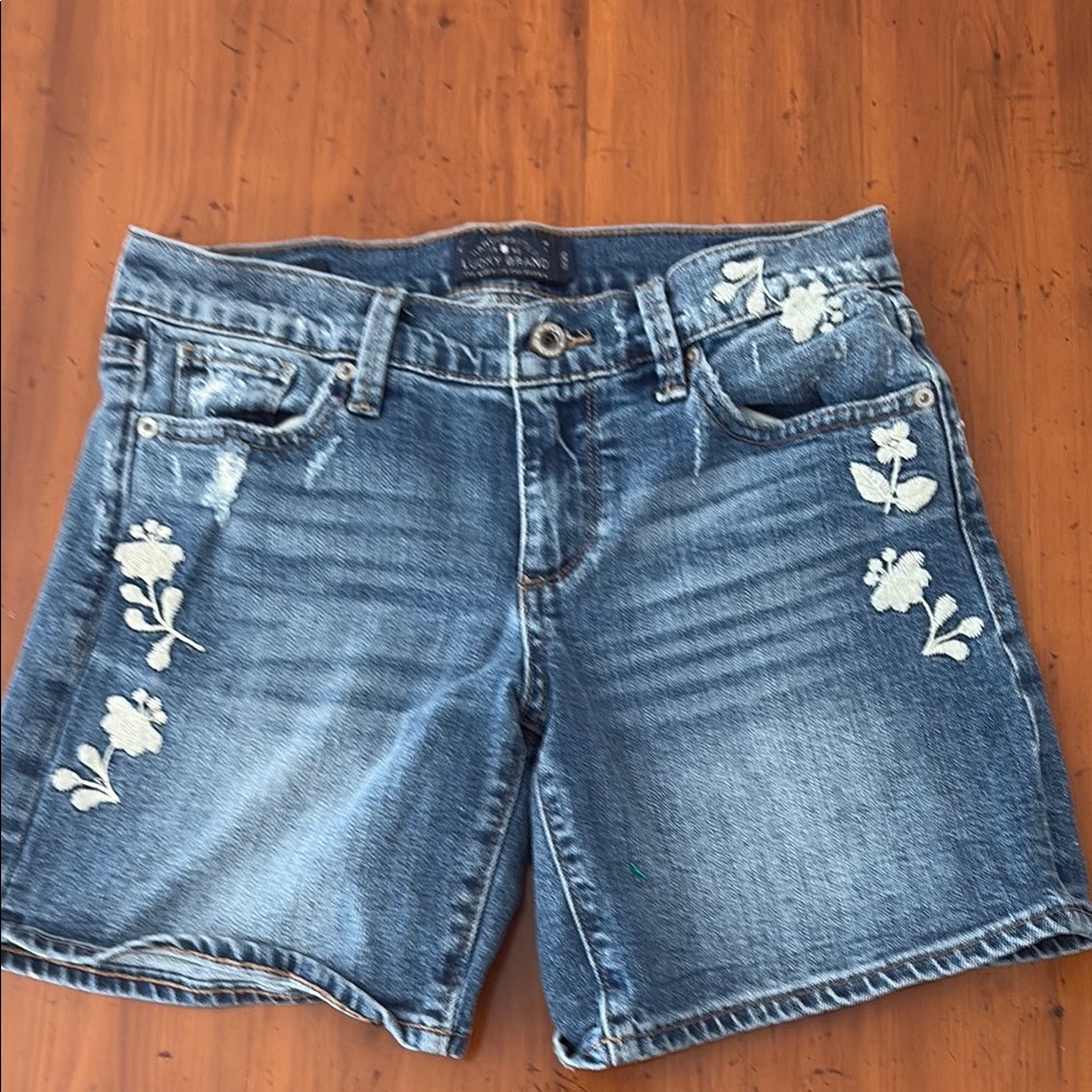 Lucky Brand Blue Distressed Denim Cut-Offs